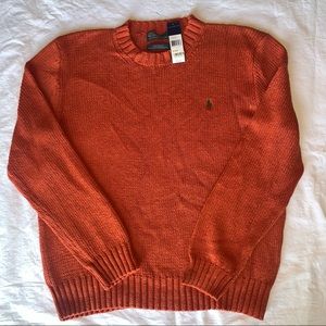 NWT Polo by Ralph Lauren burnt orange sweater